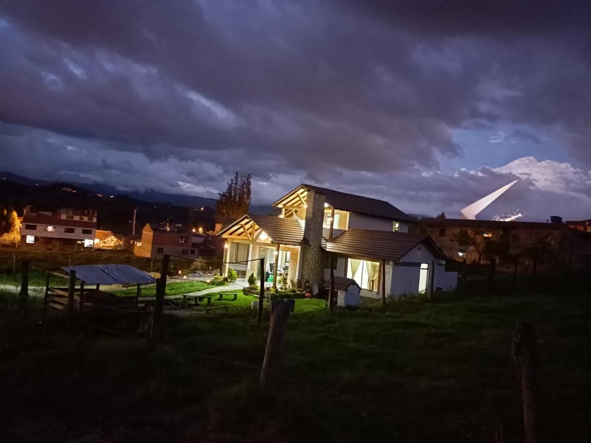 Cabana El Encanto De Alu Paipa Εξωτερικό φωτογραφία